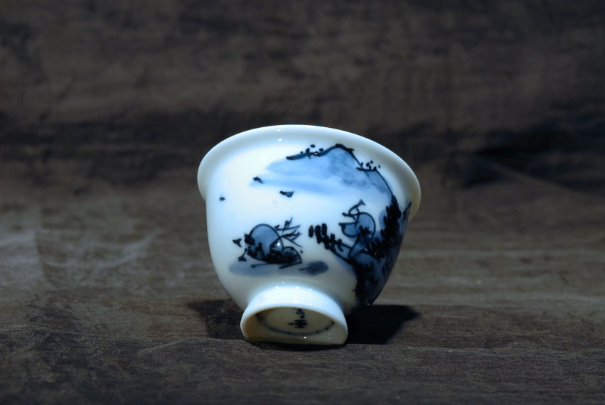 Gyokusen Heian porcelán teáscsésze készlet